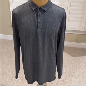Lululemon Evolution long sleeve polo, XL, Gray, EUC, slim fit